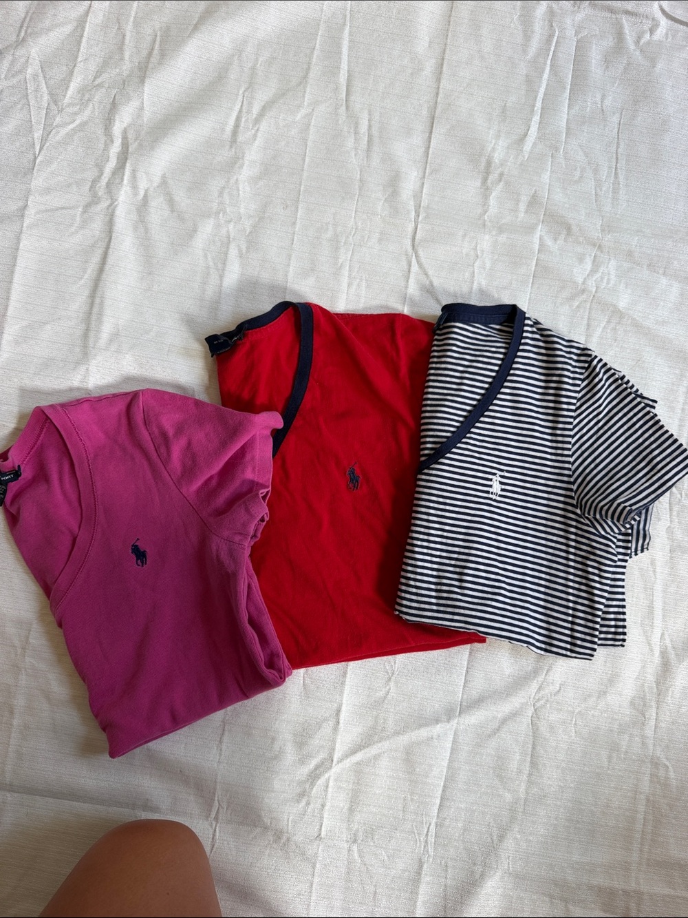 Lot of 3 V neck Short sleeve Ralph Lauren